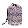 ZCFYGDX Cosmetic Bag Travel Toiletry Bag for Women Drawstring Pouch Large Makeup Bag Aztecs Style Print Makeup Organizer Bag Purple view 1