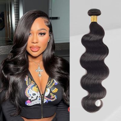 18 Inch Bundles Human Hair Body Wave Black Human Hair Bundles 12A Grade Double Weft Hair Extensions
