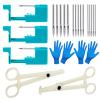 Beautidots 14G 16G 20G Body Piercing Kit for Belly Button/Lip/Tongue/Ear/Nose/Eyebrow/Nipple Piercing Gun Kits Safe Body Piercing Needle Tools for Women Men, 389-24pcs view 1