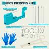 Beautidots 14G 16G 20G Body Piercing Kit for Belly Button/Lip/Tongue/Ear/Nose/Eyebrow/Nipple Piercing Gun Kits Safe Body Piercing Needle Tools for Women Men, 389-58pcs view 3