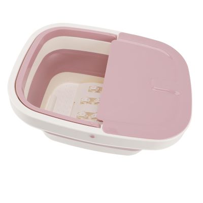 Collapsible Foot Bath Basin Foot Bath Soak Tub with Handle Portable Feet Spa Soaking Basin Bucket with Massage Acupoint (01)