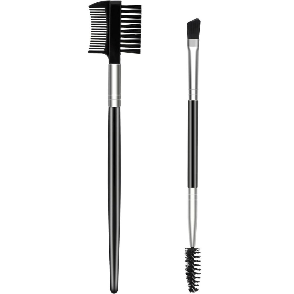 Eyebrow Brush Eyelash Comb and Eyebrow Brush Professional Eye Makeup Tools (2 Pieces Set)