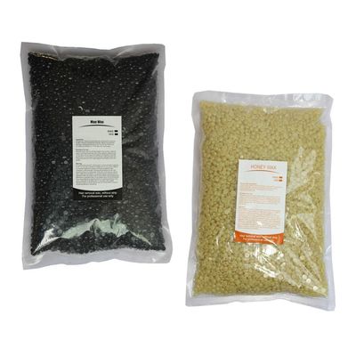 2Bags Depilatory Wax Beans 1kg | Painless Hair Removal Hot Waxing Kit | Suitable for Face Leg Underarm Bikini Area | for Women Men | Home and Salon Use