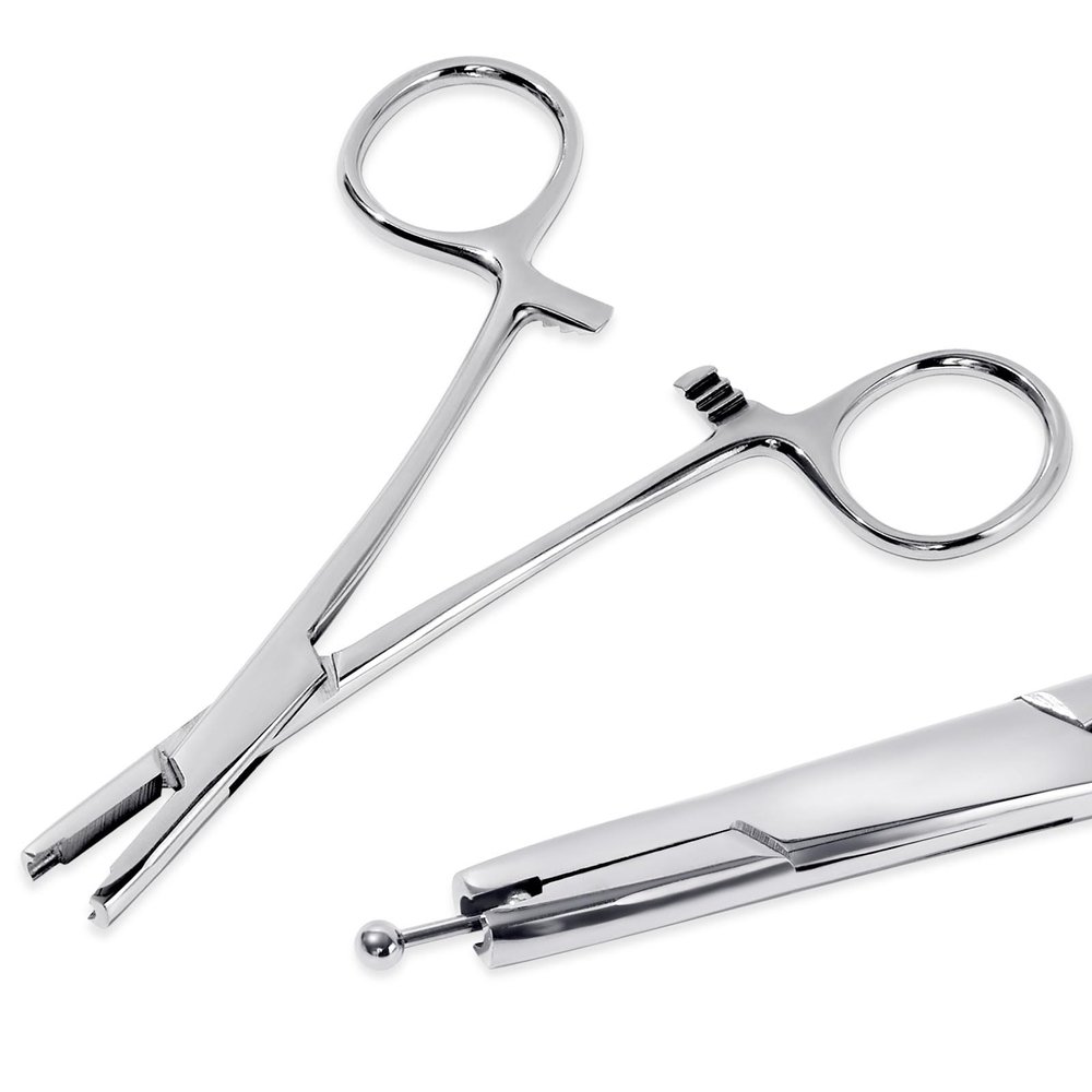 Beautidots Piercing Ball Grabber Tool 3mm 4mm 5mm Piercing Ball Screw Removal Tool Reusable Bead Clamping Assistant Tool for Changing Jewelry
