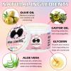 Goiple Edge Control Wax for Women Strong Hold Non-greasy Edge Smoother Strawberry Scent Edge Control Wax + Edge Scarf + Hair Bonnet, Pink view 2