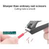 Ingrown Toenail Anti-Splash Nail Scissors Stainless Steel Nail Clippers Without Hurting The Skin Professional Nail Trimmers Tool (Color : 01) view 3