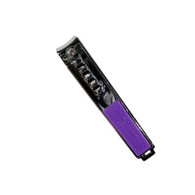 Ingrown Toenail Nail Scissors Adult Stainless Steel Nail Scissors Purple/Red/Yellow 1.3 * 8cm Fluorescent Color Nail Clippers (Color : Purple)