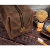 Embossing Leather Toiletry Bag for Men - Monogrammed Travel Dopp Kit with Initials - Premium Quality Mens Travel Bag Toiletry - Groomsmen Gifts - Laser Engraving - Embossing (Embossing) view 3