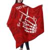 Custom Barber Cape Hairdresser Cape, Add Your Photo Text Logo Personalized Rose Flower Skull Get Faded Salon Cape for Men, Customized Hair Cutting Cape for Home Salon Barbershop view 2