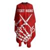 Custom Barber Cape Hairdresser Cape, Add Your Photo Text Logo Personalized Rose Flower Skull Get Faded Salon Cape for Men, Customized Hair Cutting Cape for Home Salon Barbershop view 3
