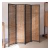 GOCHUSX Room Dividers Panel, Woven Folding Privacy Screen, Portable Freestanding Partition Wall for Home Living Room Bedroom Office Shop(Brown,200x150cm) view 1