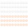 HEYXI 50Pieces Silicone Healing Pull Piercing Discs for Piercing Bump 7mm Clear Disc Pads Earlobe Support Patches, Transparent / Skin Tone view 4