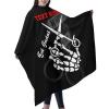 Custom Barber Cape Hairdresser Cape, Add Your Photo Text Logo Personalized Skull Get Faded Haircut Salon Cape for Men, Customized Hair Cutting Cape for Home Salon Barbershop view 2