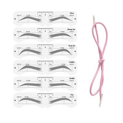 24 Eyebrow Set with Elastic Band, Beginner Kit for Quick Makeup, Ideal DIY Tool (Multi use size#)