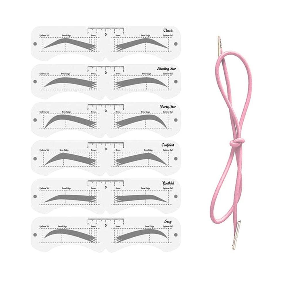 24 Eyebrow Set with Elastic Band, Beginner Kit for Quick Makeup, Ideal DIY Tool (Multi use size#)