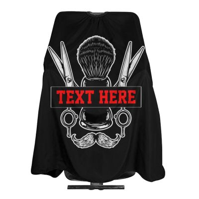 Custom Barber Cape Hairdresser Cape, Add Your Photo Text Logo Personalized Haircuts Shaves Salon Cape for Men, Customized Hair Cutting Cape for Home Salon Barbershop