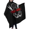 Custom Barber Cape Hairdresser Cape, Add Your Photo Text Logo Personalized Haircuts Shaves Salon Cape for Men, Customized Hair Cutting Cape for Home Salon Barbershop view 2