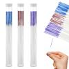 180 PCS Ear Hole Ear Care Kit Disposable Earrings Hole Cleaner Ear Piercing Care Cleaning Tool Ear Hole Cleaning Line Ear Piercing Cleaning Floss for Girls Women Men (Brown, Purple, Royal Blue) view 1