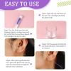 180 PCS Ear Hole Ear Care Kit Disposable Earrings Hole Cleaner Ear Piercing Care Cleaning Tool Ear Hole Cleaning Line Ear Piercing Cleaning Floss for Girls Women Men (Brown, Purple, Royal Blue) view 3