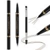 Eyebrow Pen Makeup Kit, with 4 Tip Waterproof Microblading Eyebrow Pencil, Eyeliner, Eyebrow Pomade and Dual-ended Eyebrow Brush, Brow Pencil Eyebrow Kit for Natural Looking - Ash Brown view 2