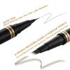 Eyebrow Pen Makeup Kit, with 4 Tip Waterproof Microblading Eyebrow Pencil, Eyeliner, Eyebrow Pomade and Dual-ended Eyebrow Brush, Brow Pencil Eyebrow Kit for Natural Looking - Ash Brown view 3