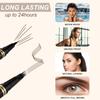 Eyebrow Pen Makeup Kit, with 4 Tip Waterproof Microblading Eyebrow Pencil, Eyeliner, Eyebrow Pomade and Dual-ended Eyebrow Brush, Brow Pencil Eyebrow Kit for Natural Looking - Ash Brown view 4
