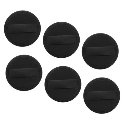 HONMEET 6pcs Makeup Foundation Makeup Sponges Pu Leather Fabric Thin Soft and Reusable for Face Powder