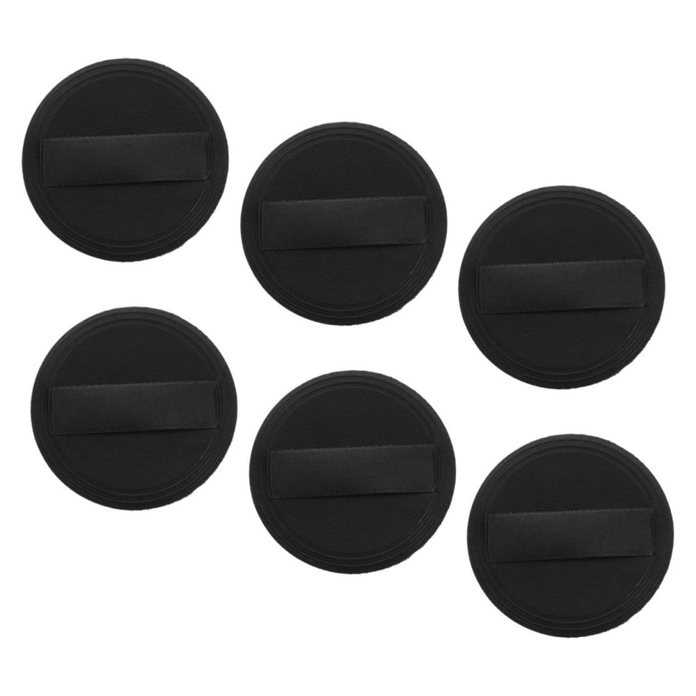 HONMEET 6pcs Makeup Foundation Makeup Sponges Pu Leather Fabric Thin Soft and Reusable for Face Powder