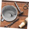 BIUDECO Large Capacity Shaving Bowl Men Shaving Soap Container Bubble Deep Shave Bowl Delicate Porcelain for Home Barber Shops Salons view 2