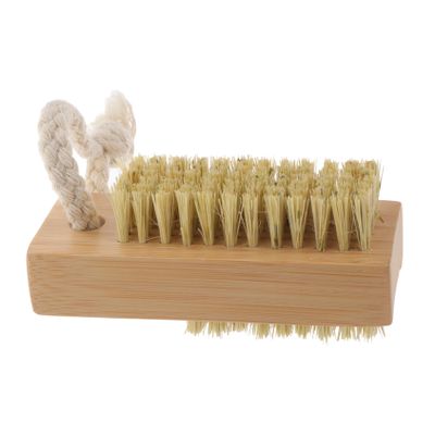 BIUDECO Manicure Brush Nail Brush for Cleaning Comfortable Wood Handle Portable