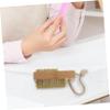 BIUDECO Manicure Brush Nail Brush for Cleaning Comfortable Wood Handle Portable view 2