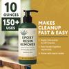 [10oz] Epoxy Resin Cleaner/Remover - Natural Hand Cleaner, Gentle & Moisturizing, For Artists & Resiners, Magically Removes Uncured Resin, Glue, & Paint from Skin, Tools, Molds, Work Surfaces, & More view 4