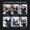 Freedom Grooming Bald Head Shaver Replacement Blades - Premium 5 Blade Shaver Heads for Bald Men, 3 Cleaning Brush, 3 Pack view 3