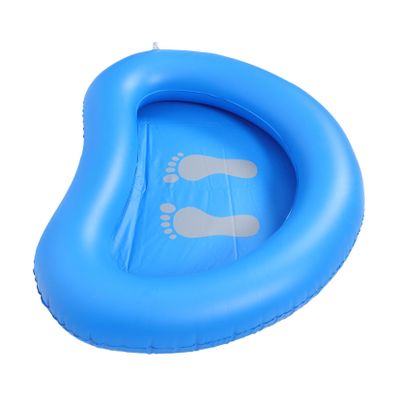 BCOATH Inflatable Foot Bath Basin for Pool Entry Foot Wash Basin for Camping and Outdoor Use with Pattern for Keeping and Grass