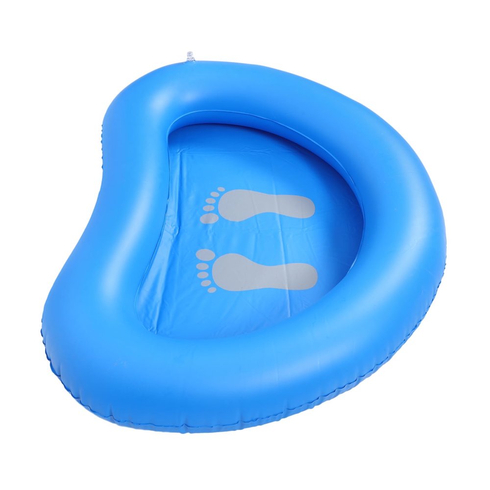 BCOATH Inflatable Foot Bath Basin for Pool Entry Foot Wash Basin for Camping and Outdoor Use with Pattern for Keeping and Grass