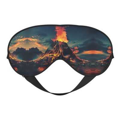 SSIMOO Volcano Soft Sleep Eye Mask,Female Breathable Eye Patch,Perfect for Travel and Relaxation, Black