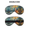 SSIMOO The Seaside Lighthouse Soft Sleep Eye Mask,Female Breathable Eye Patch,Perfect for Travel and Relaxation, Black view 2