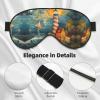 SSIMOO The Seaside Lighthouse Soft Sleep Eye Mask,Female Breathable Eye Patch,Perfect for Travel and Relaxation, Black view 4