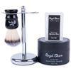 4-Piece Add-On Safety Razor Accessory Set by Royal Shave - Premium Shaving Cream, Chrome Stand, Shaving Brush & Alum Stone (Sandalwood) view 1