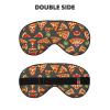 SSIMOO Pizza Pattern Soft Sleep Eye Mask,Female Breathable Eye Patch,Perfect for Travel and Relaxation, Black view 2