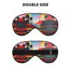 SSIMOO Landscape Painting Soft Sleep Eye Mask,Female Breathable Eye Patch,Perfect for Travel and Relaxation, Black view 2