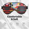 SSIMOO Landscape Painting Soft Sleep Eye Mask,Female Breathable Eye Patch,Perfect for Travel and Relaxation, Black view 3