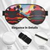 SSIMOO Landscape Painting Soft Sleep Eye Mask,Female Breathable Eye Patch,Perfect for Travel and Relaxation, Black view 4