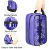 RIRIX Personalized Gift Travel Makeup Bag for Women Girls, Cosmetic Bag Make Up Bag Organizer Toiletry Bag Christmas Birthday Mother's Day Gift Glitter DripsPurple view 3