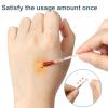 Disposable Iodine Cotton Swabs, Individually Wrapped Medical Iodophor Swabsticks Bulk, Povidone Wound Iodine Qtips Cotton Buds First Aid Kits for Nasal Ears Bruise Care, Travel Outdoor (White 200) view 3