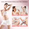 4-in-1 Electric Bikini Trimmer for Women - Painless Electric Razors for Facial/Body/Armpit/Pubic Hair, IPX7 Waterproof Replaceable Shaver Head & Nose Hair Trimmer for Travel, Gifts for Girlfriend Wife view 3