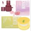 Kaja Lip & Blush Glazed Keychain Stain - Jelly Charm 04 Fig Soda + Lip Bento Balm + Scrub, Pia Colada, 0.4 Oz Bundle view 1