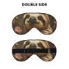 SSIMOO Cute Sloth Soft Sleep Eye Mask,Female Breathable Eye Patch,Perfect for Travel and Relaxation, Black view 2