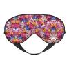 SSIMOO Blooming Flowers Soft Sleep Eye Mask,Female Breathable Eye Patch,Perfect for Travel and Relaxation, Black view 1