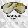 SSIMOO Lemon Fruit Soft Sleep Eye Mask,Female Breathable Eye Patch,Perfect for Travel and Relaxation, Black view 3